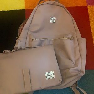 Herschel Diaper Bag w/changing pad